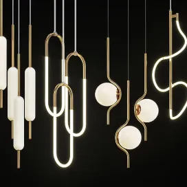 Collection of pendant lights lampatron